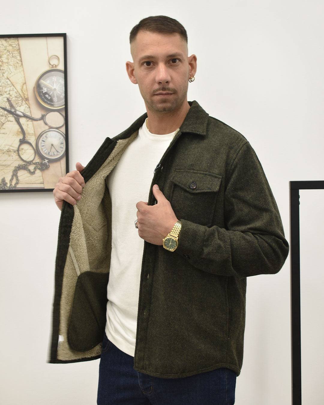 overshirt c/pellicciotto B-STYLE 26W14OS FLA959