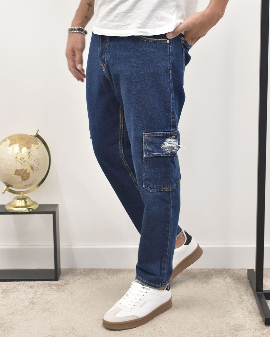 jeans cargo lav.scuro BLACKSUNDAY BELGRADO