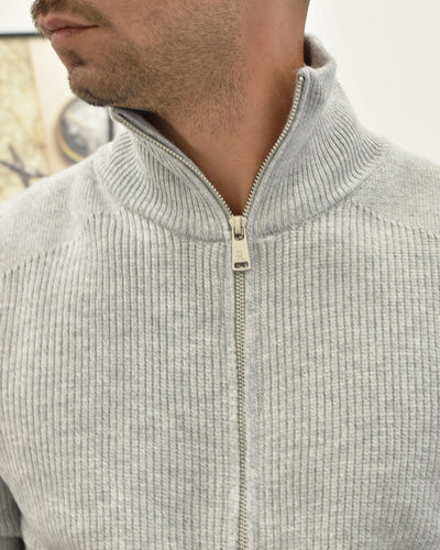 cardigan zip collo lupetto GIANNI LUPO GL35051-F25