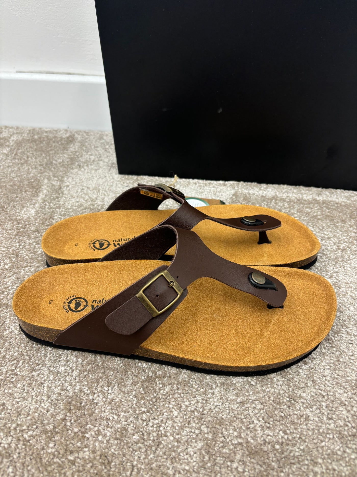 sandalo cuoio NATURAL WORLD 7032