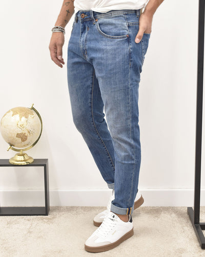 jeans slim 5 t. lav.med. GIANNI LUPO GL6379Q
