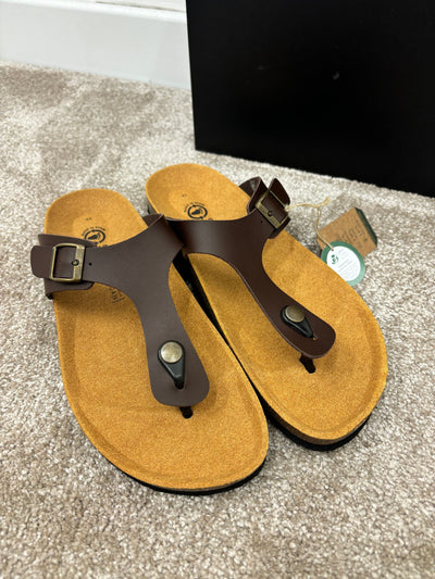 sandalo cuoio NATURAL WORLD 7032