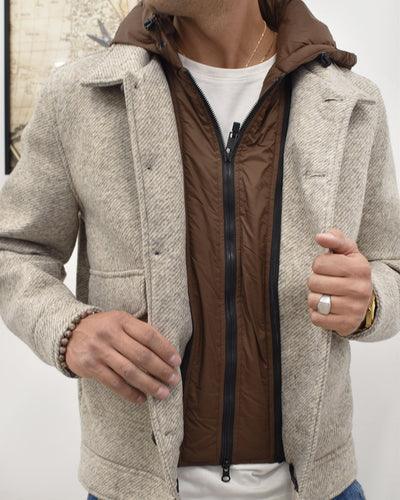 giubbotto mod.overshirt c/capp. GIANNI LUPO GL360R