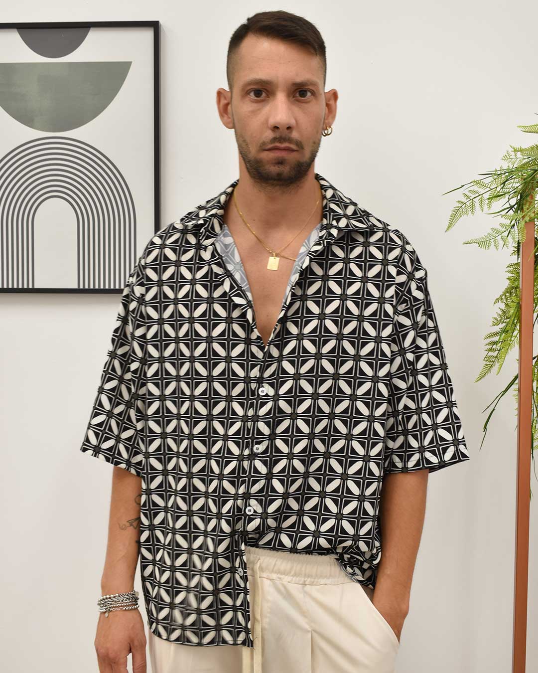 camicia fantasia m/manica THE BROTHERS BRAND UM822 LUKAKU