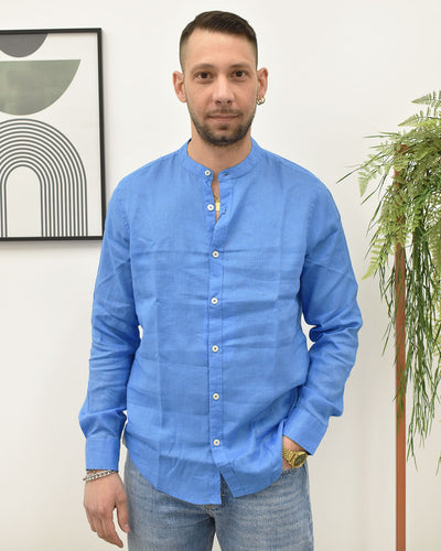 camicia lino coreana MARKUP MK13002