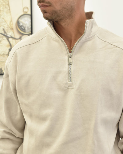 felpa zip collo lupetto GIANNI LUPO GL227SX