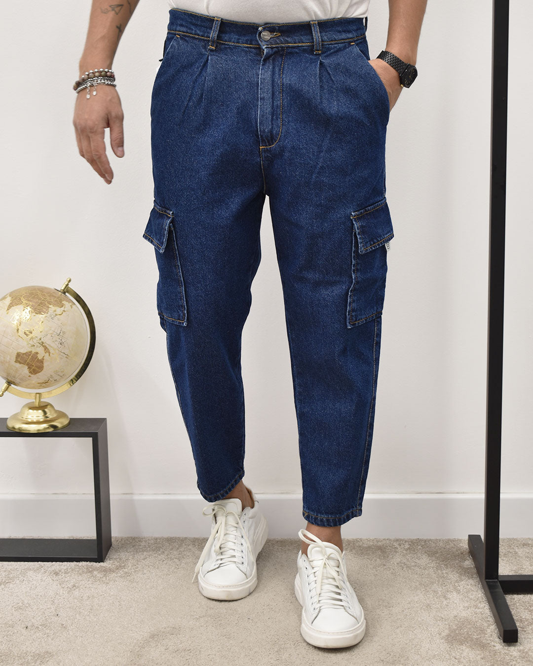 jeans cargo c/pence BLACKSUNDAY JOHN