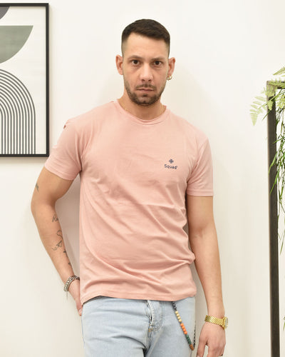 t-shirt taglio vivo c/logo SQUAD TS323