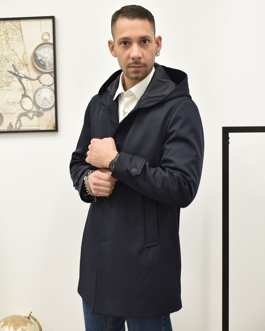 trench tecnico c/cappuccio BLACKSUNDAY RIVERSIDE