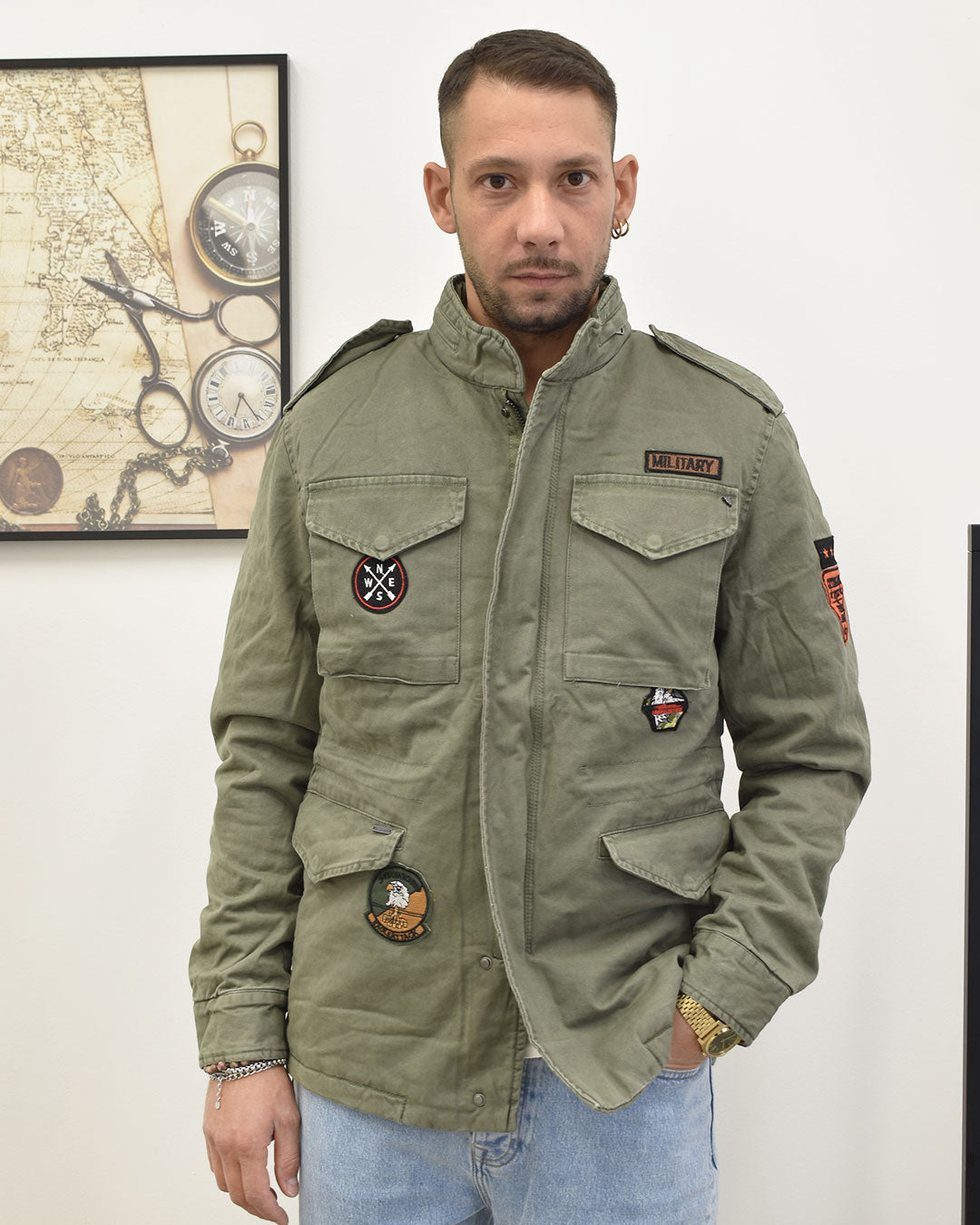 giubbotto /overshirt c/patch GIANNI LUPO GL5187BD