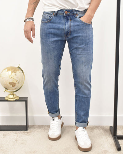 jeans slim 5 t. lav.med. GIANNI LUPO GL6379Q