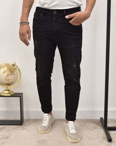 jeans carrot black GIANNI LUPO GL6382Q