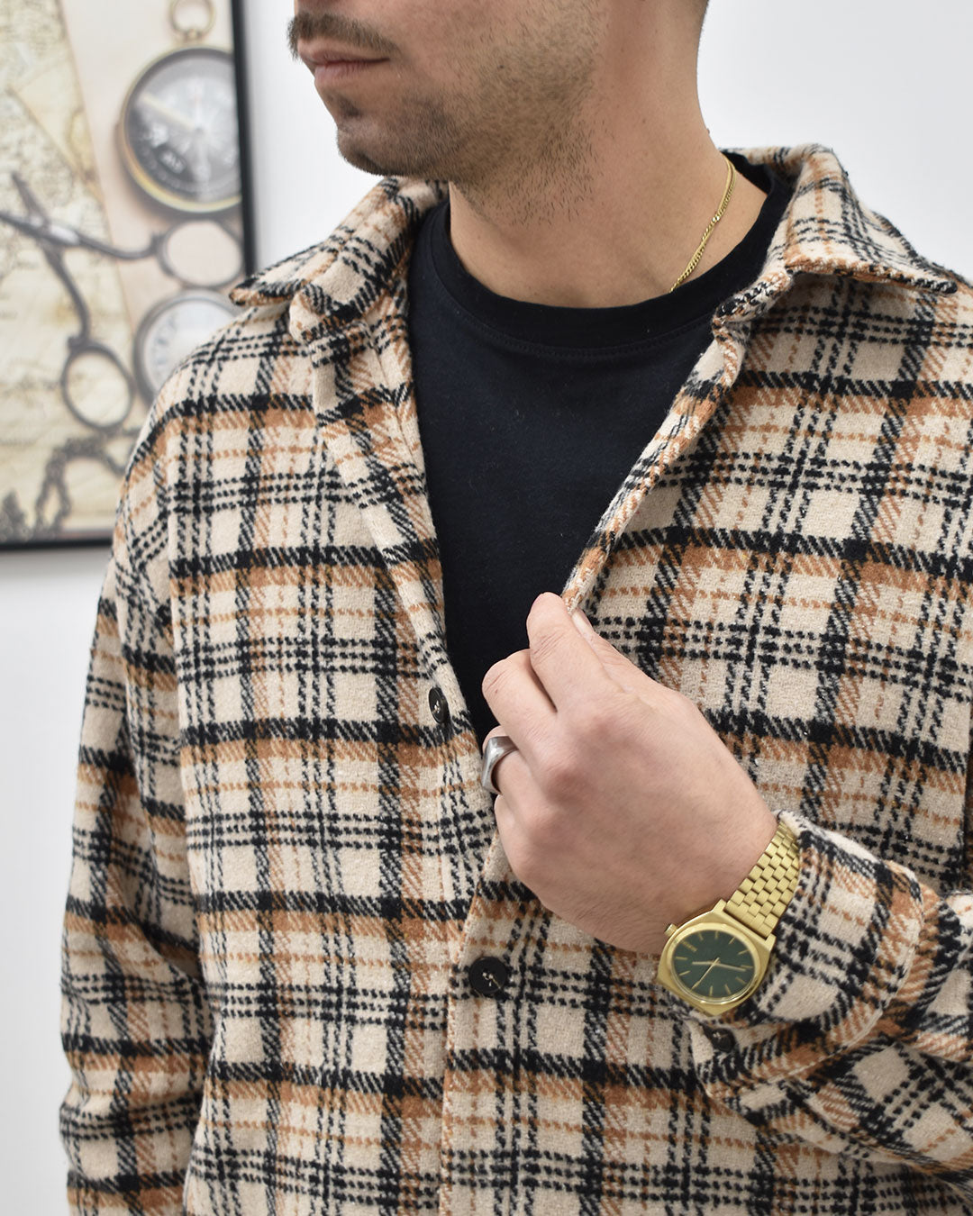 camicia flanella check THE BROTHERS BRAND UM749 VAR.3