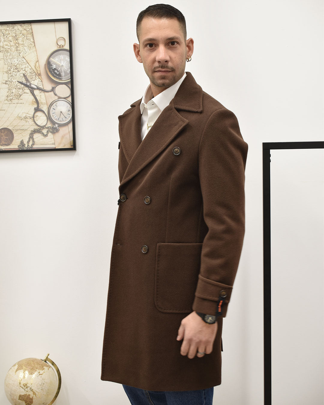 cappotto spigato d/petto TELAMIRA GTG05115