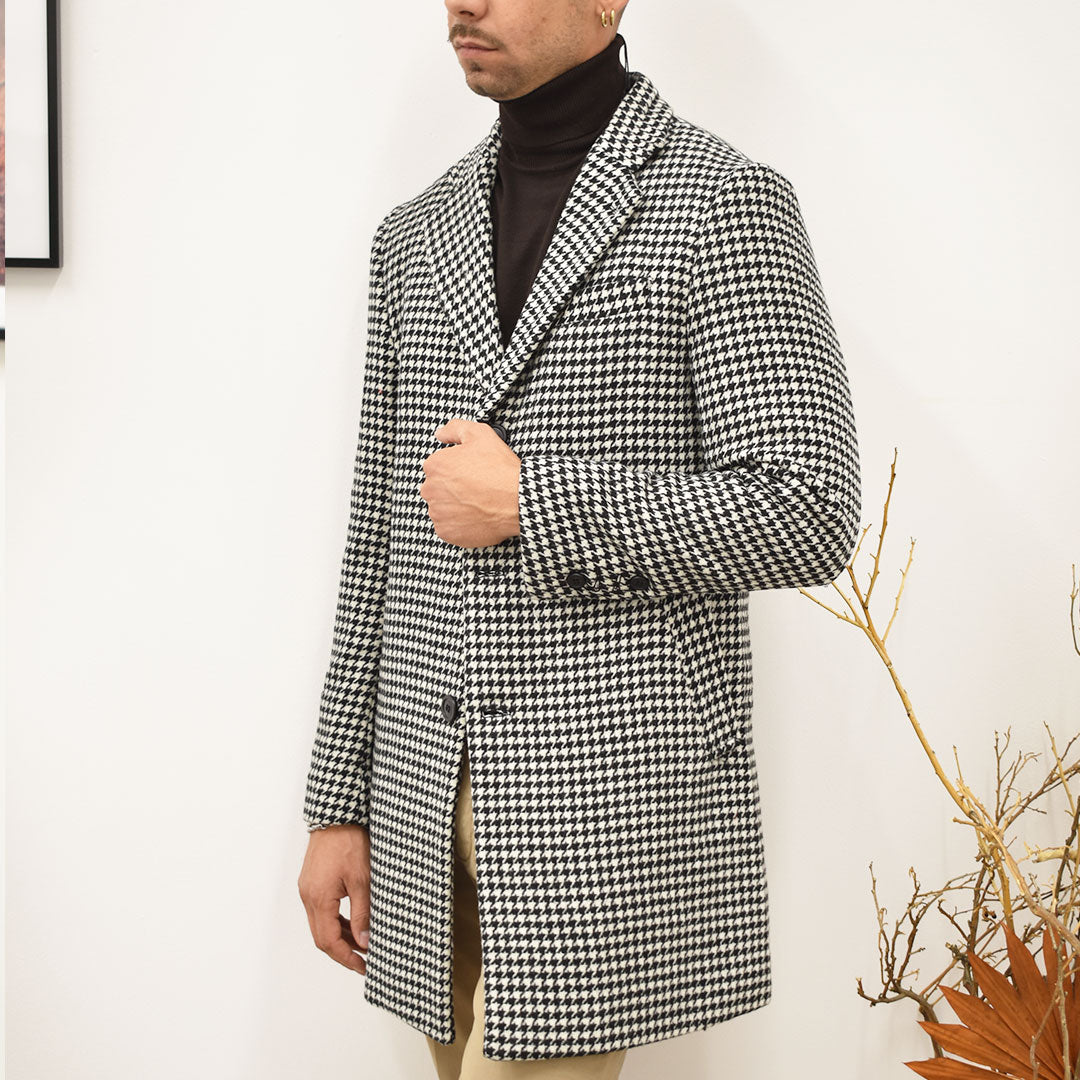 cappotto pied de poule GIANNI LUPO GL7016H