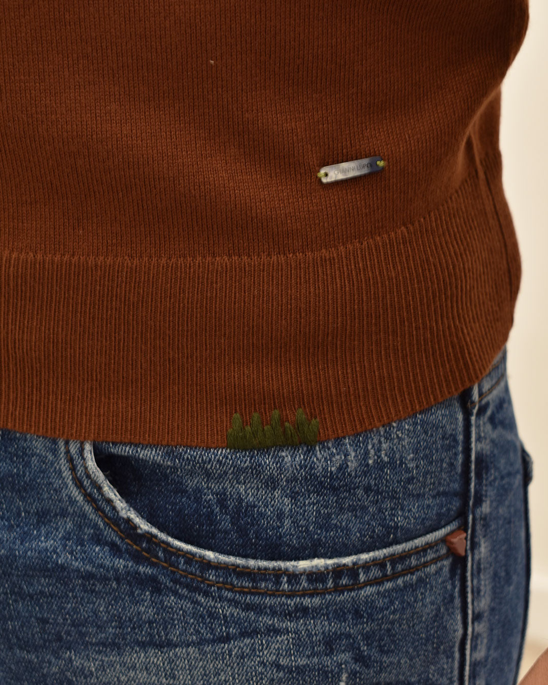 maglia c/smacchinature e toppe GIANNI LUPO GL35232