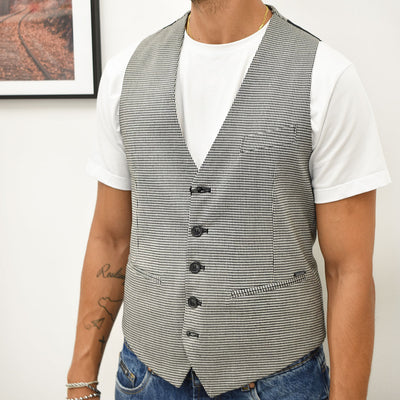 gilet pied de poule GIANNI LUPO GN21725