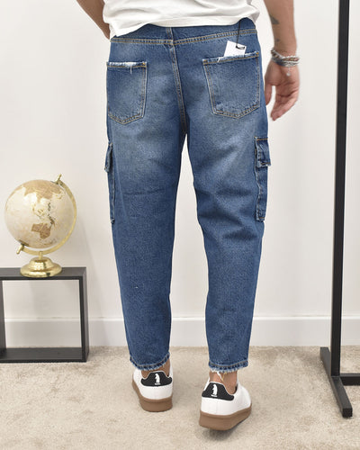 jeans cargo lav.med BLACKSUNDAY ICE