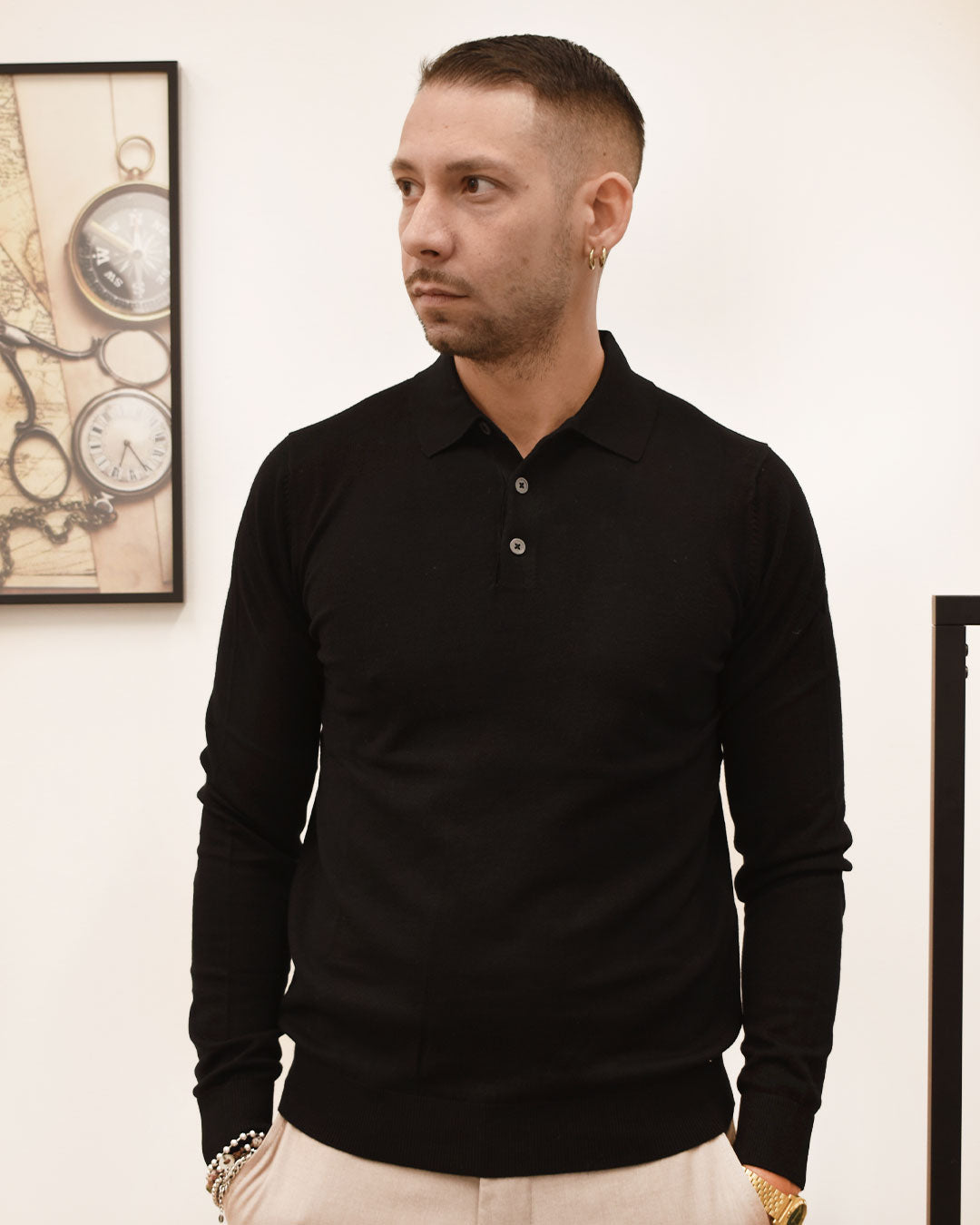 polo m/lunga viscosa MARKUP MK9900004