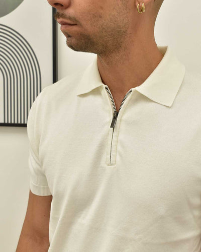 polo filo zip DIFFERENT DIFF-M636