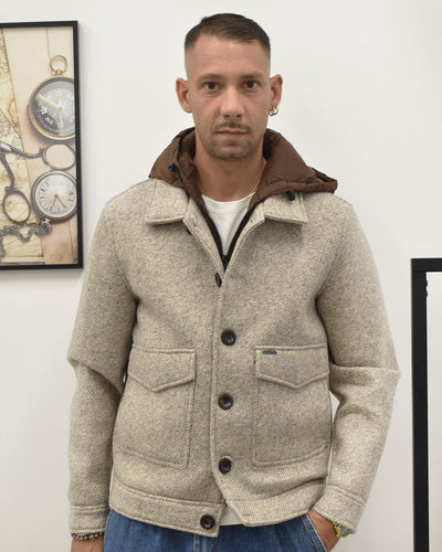 giubbotto mod.overshirt c/capp. GIANNI LUPO GL360R