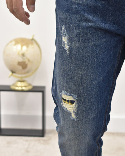jeans carrot c/strappi e patch GIANNI LUPO GL6388Q
