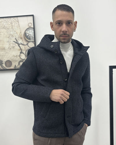 cappotto corto c/cappuccio GIANNI LUPO GL5204BD