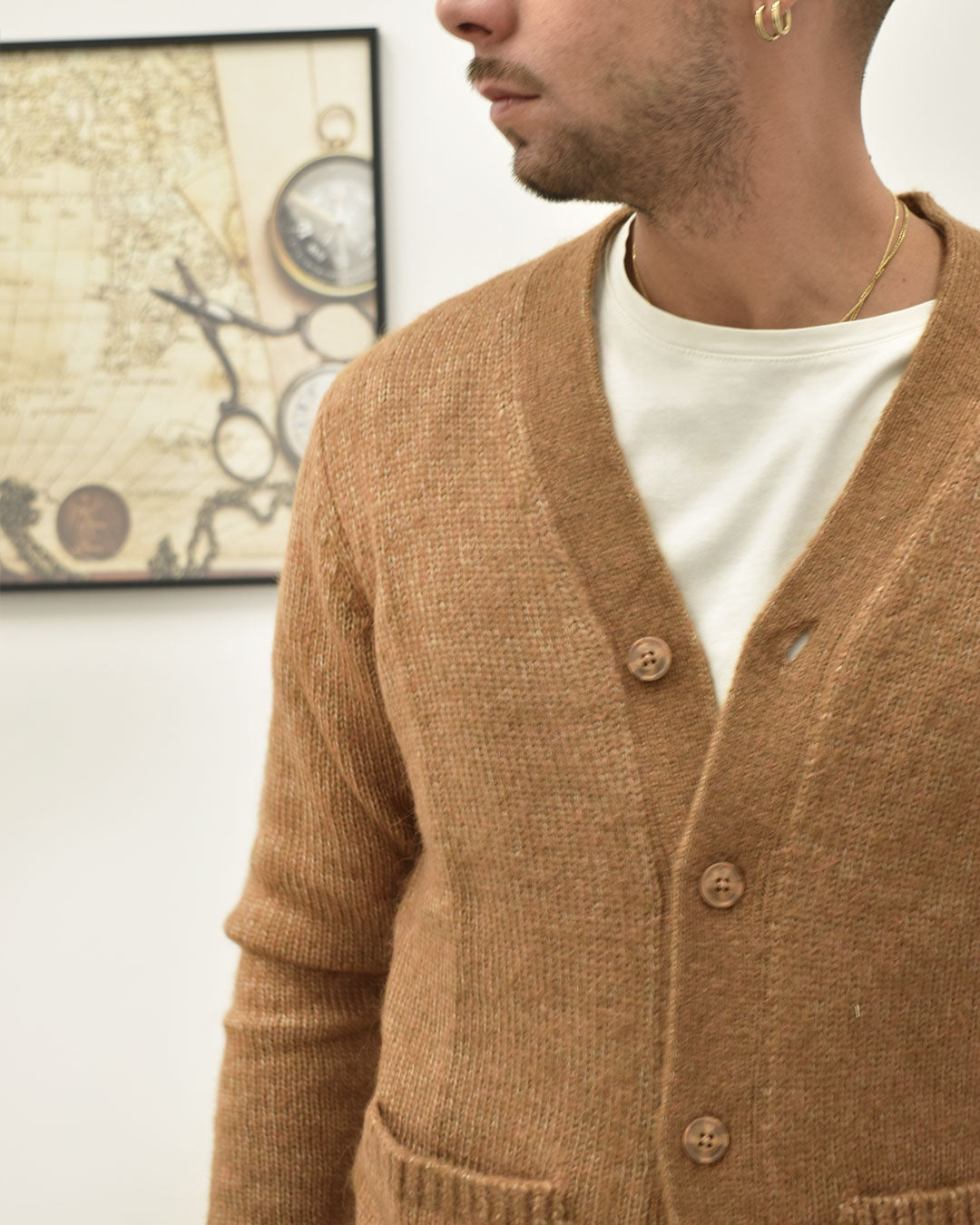 cardigan tasche a toppa OVERD-D OE1F2W5M38