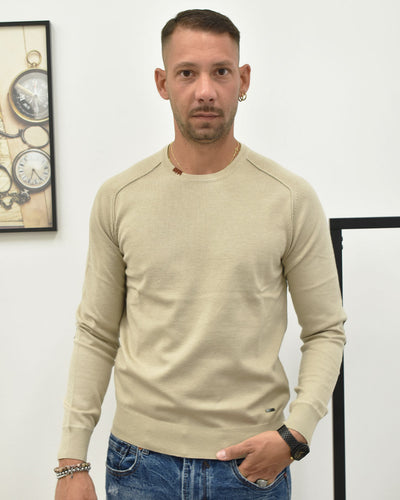 maglia c/smacchinature e toppe GIANNI LUPO GL35232