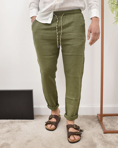 pantalaccio 100% lino GIANNI LUPO FJ3270-S25