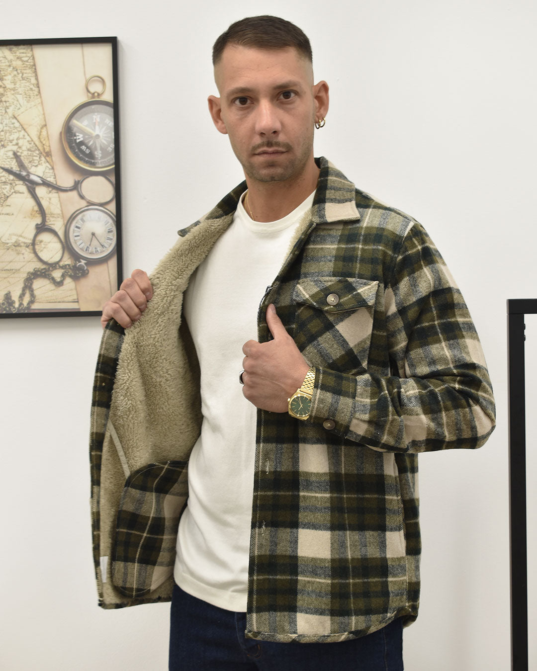 overshirt c/pellicciotto B-STYLE 26W14OS FLA930