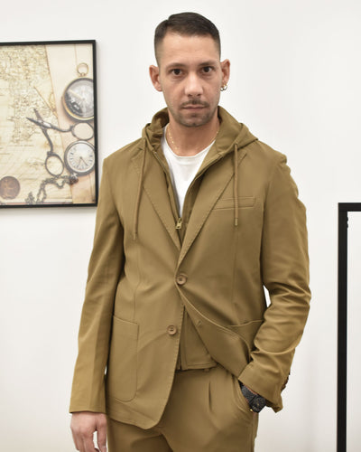 giacca cappuccio no stiro TELAMIRA WTG05087