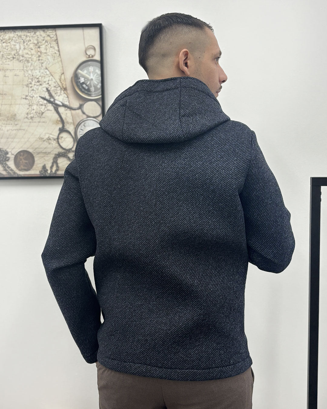 cappotto corto c/cappuccio GIANNI LUPO GL5204BD