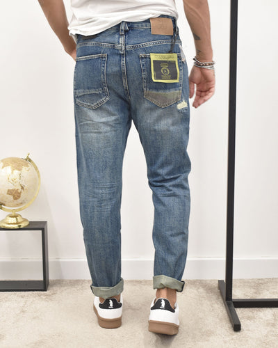 jeans carrot c/toppe camouflage GIANNI LUPO GL195F