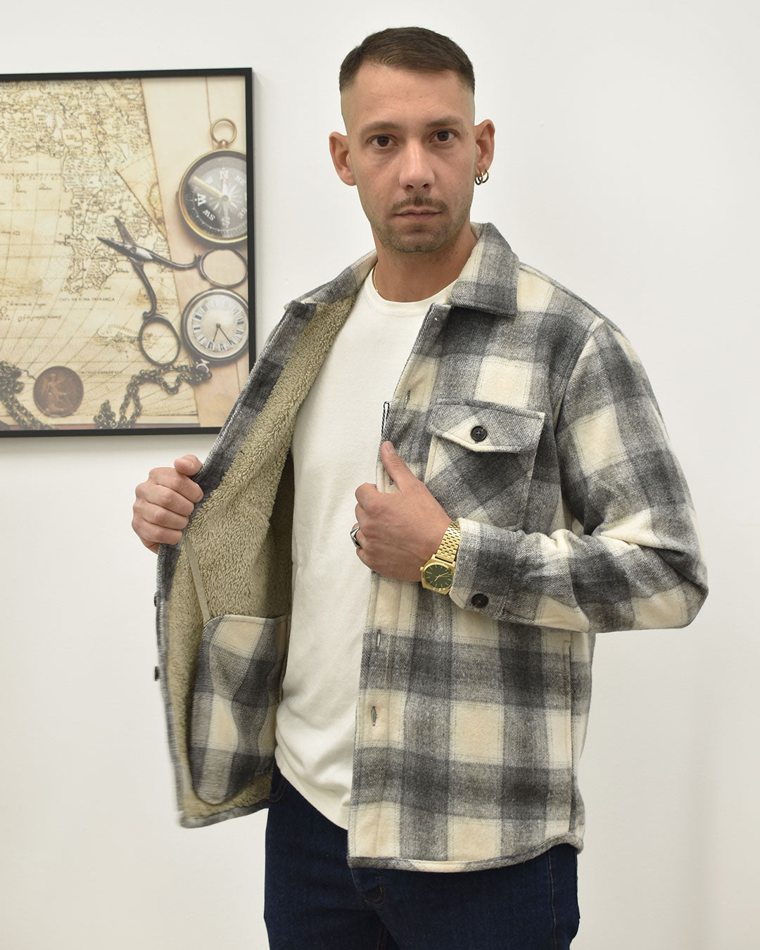 overshirt c/pellicciotto B-STYLE 26W14OS FLA928