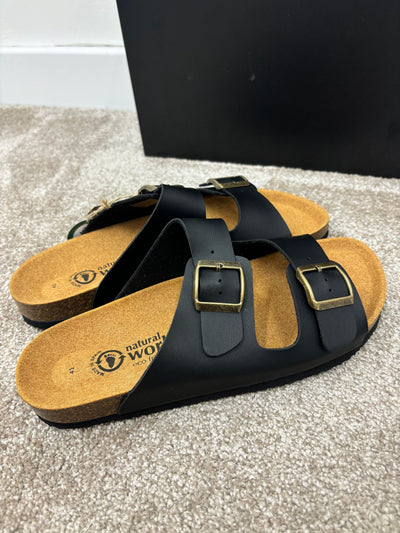 sandalo d/fibbia cuoio NATURAL WORLD 7031