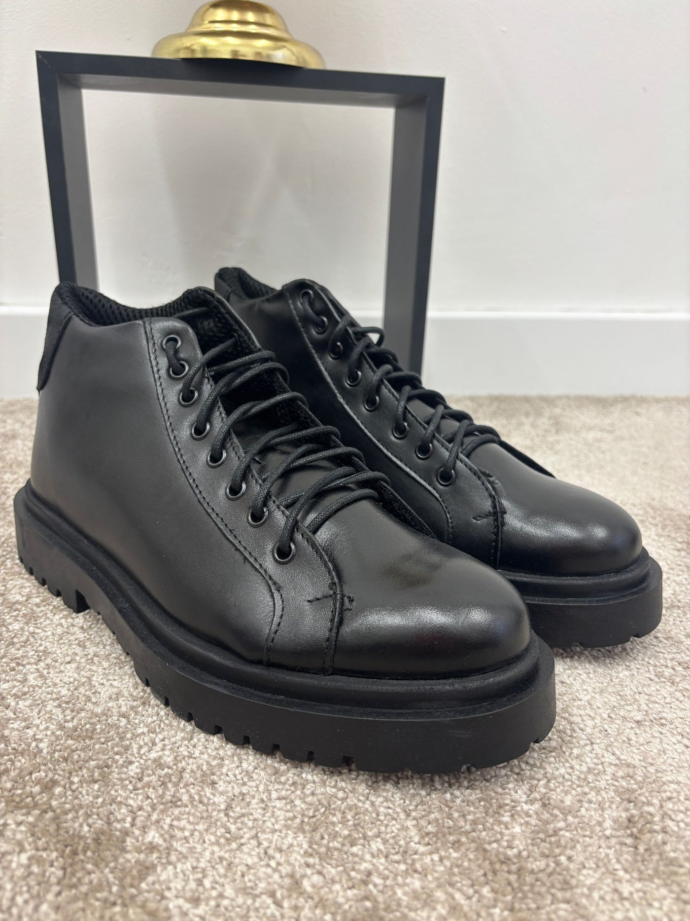 polacchino pelle carrarmato OVERD-D OC1F2W5E20