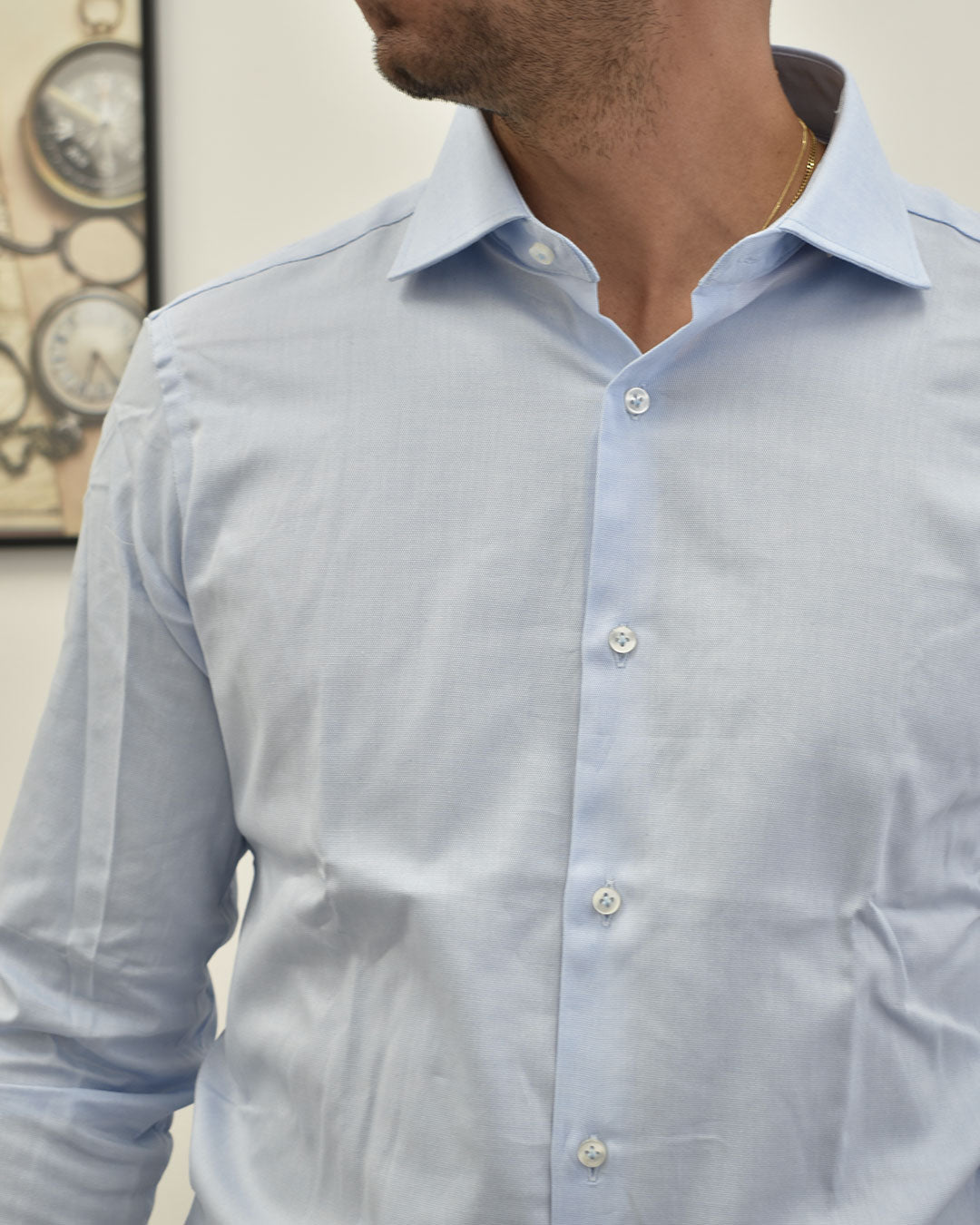 camicia oxford DI BIASI GU1052R OXF STR 2