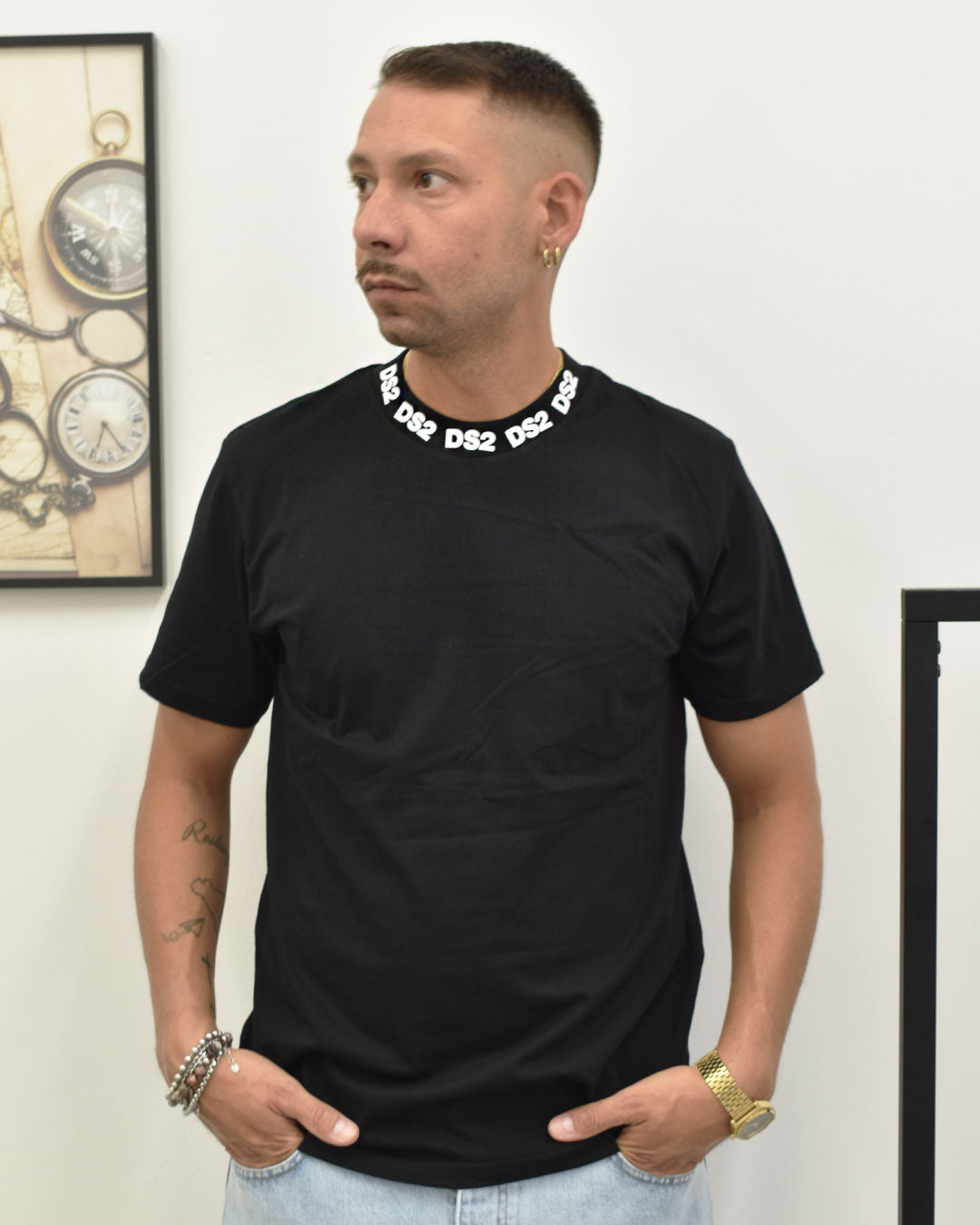 t-shirt logo collo DS2 FW25224