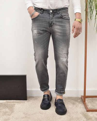 jeans slim c/strappi PATRICK E SON NEW SKY BLK 02 LAV.01