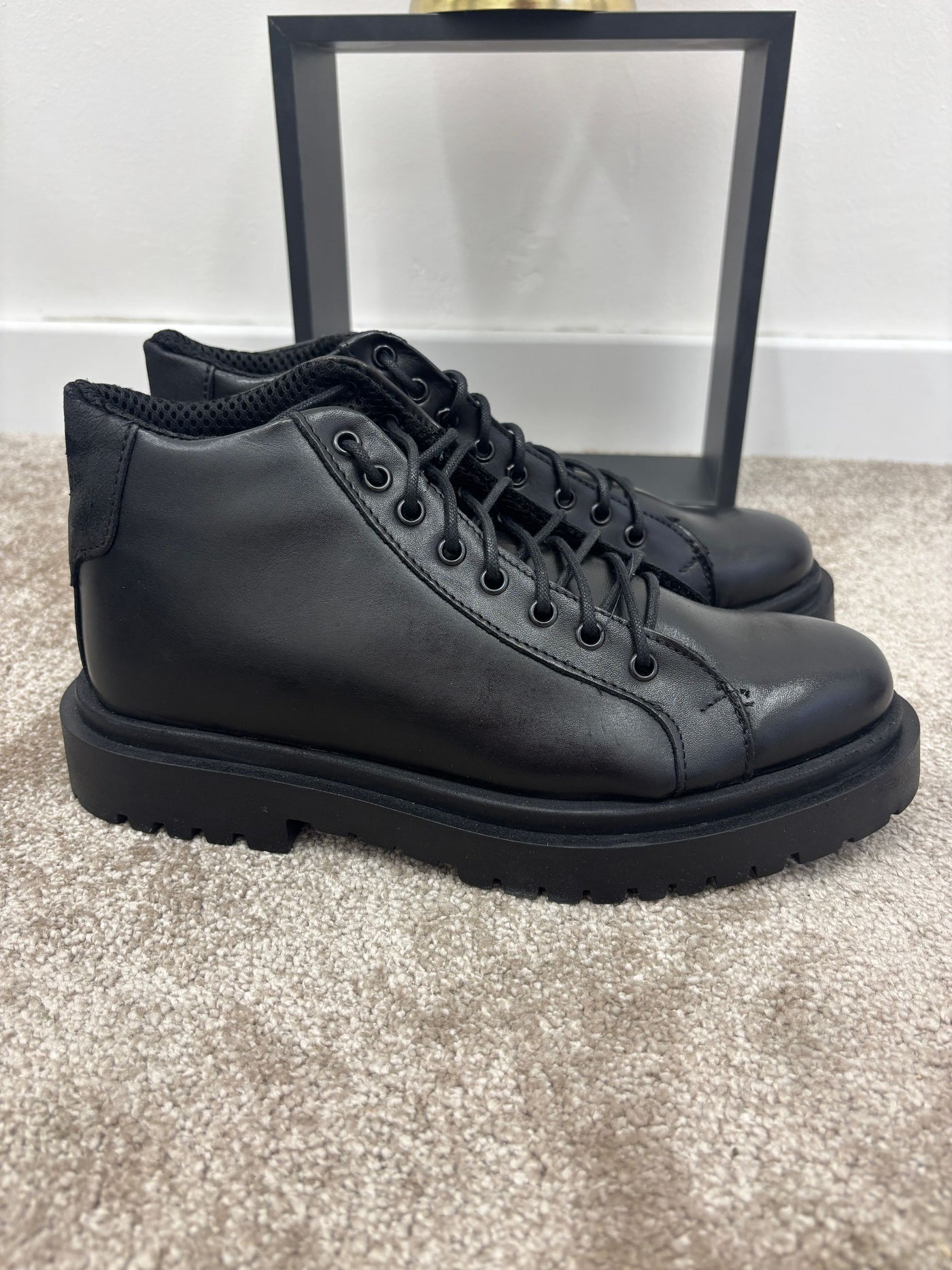 polacchino pelle carrarmato OVERD-D OC1F2W5E20