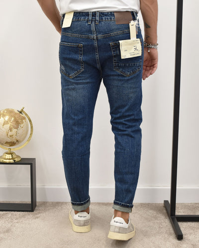 jeans carrot c/baffature lav.sc GIANNI LUPO GL6372Q