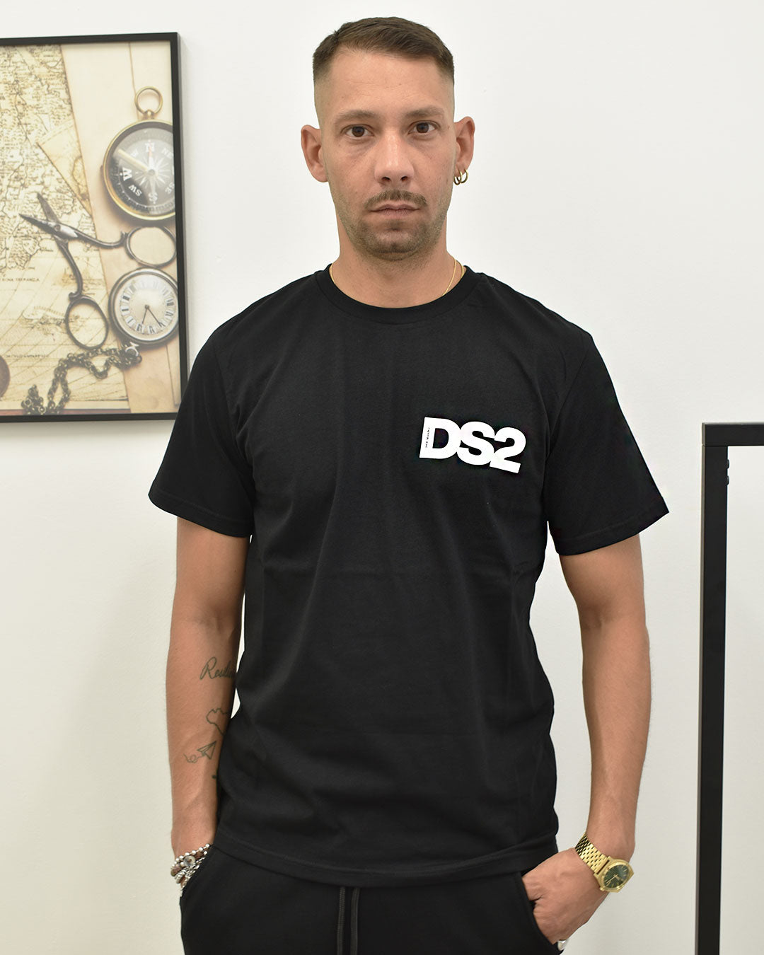 t-shirt logo laterale DS2 FW25225