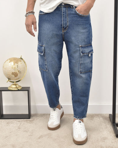 jeans cargo lav.med BLACKSUNDAY ICE