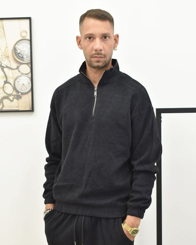 felpa zip collo lupetto GIANNI LUPO GL227SX