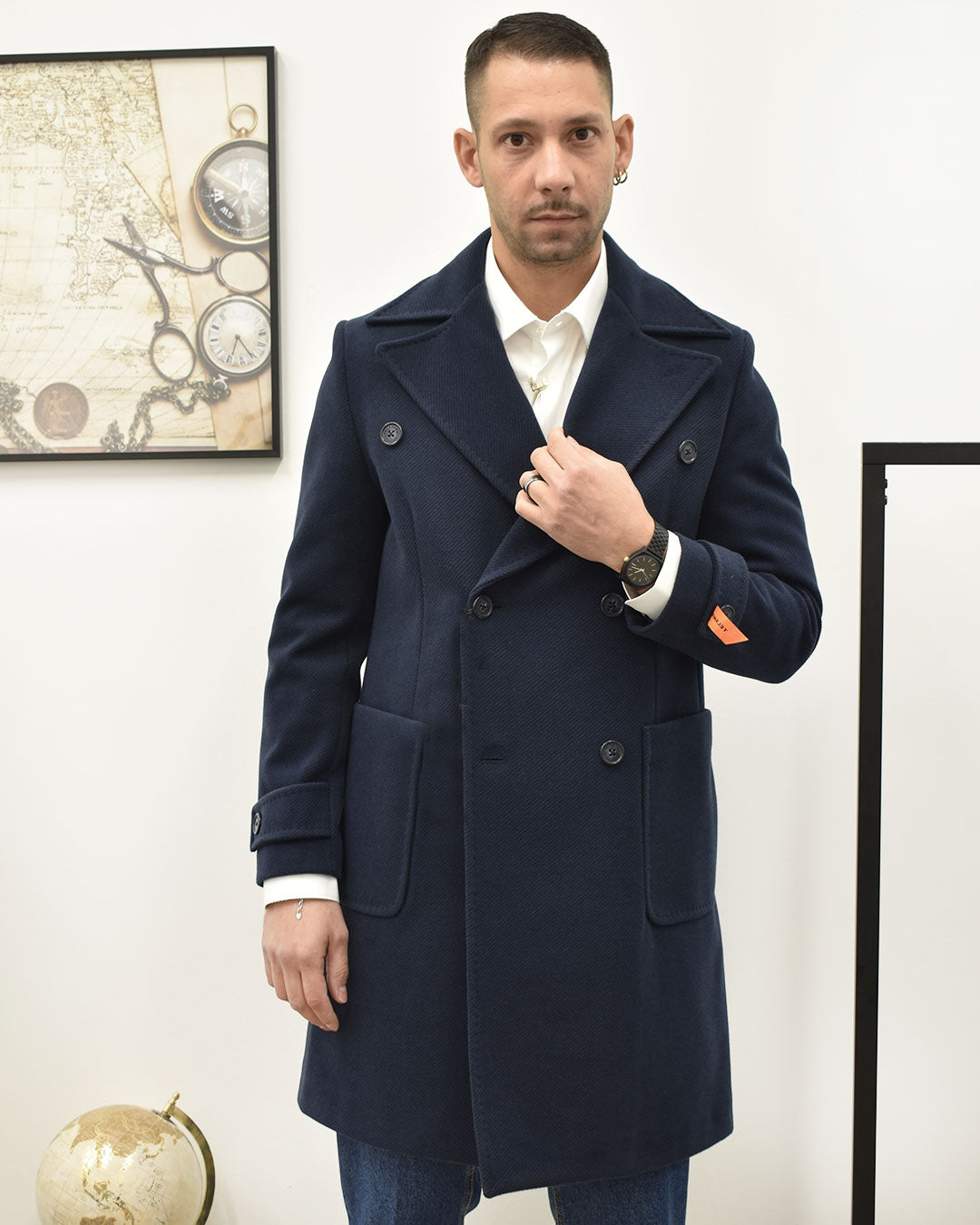 cappotto spigato d/petto TELAMIRA GTG05115