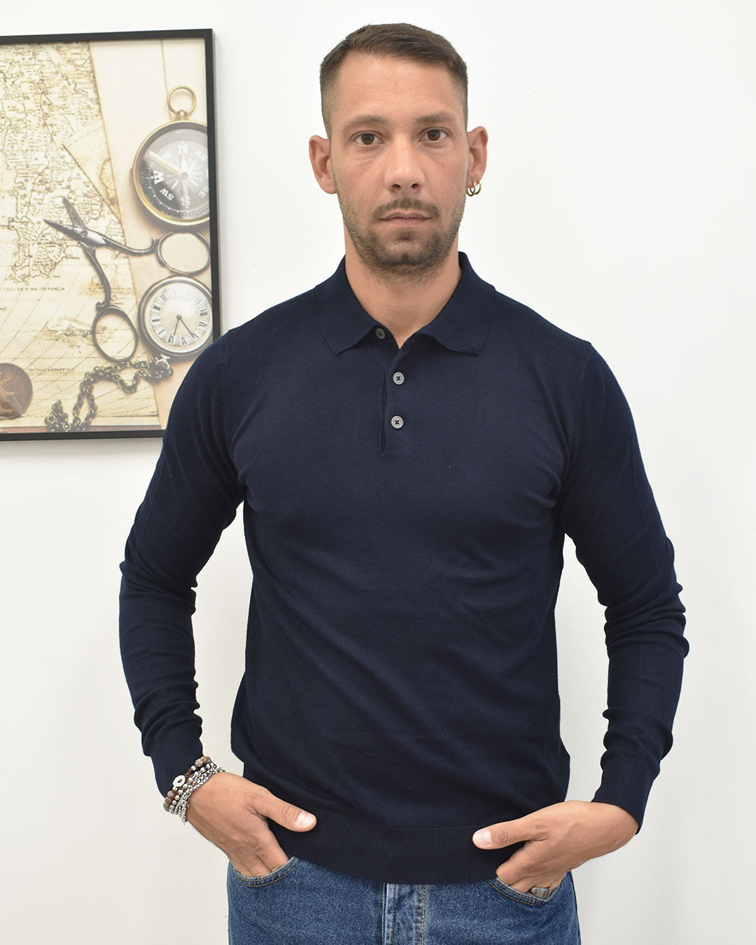 polo m/lunga viscosa MARKUP MK9900004