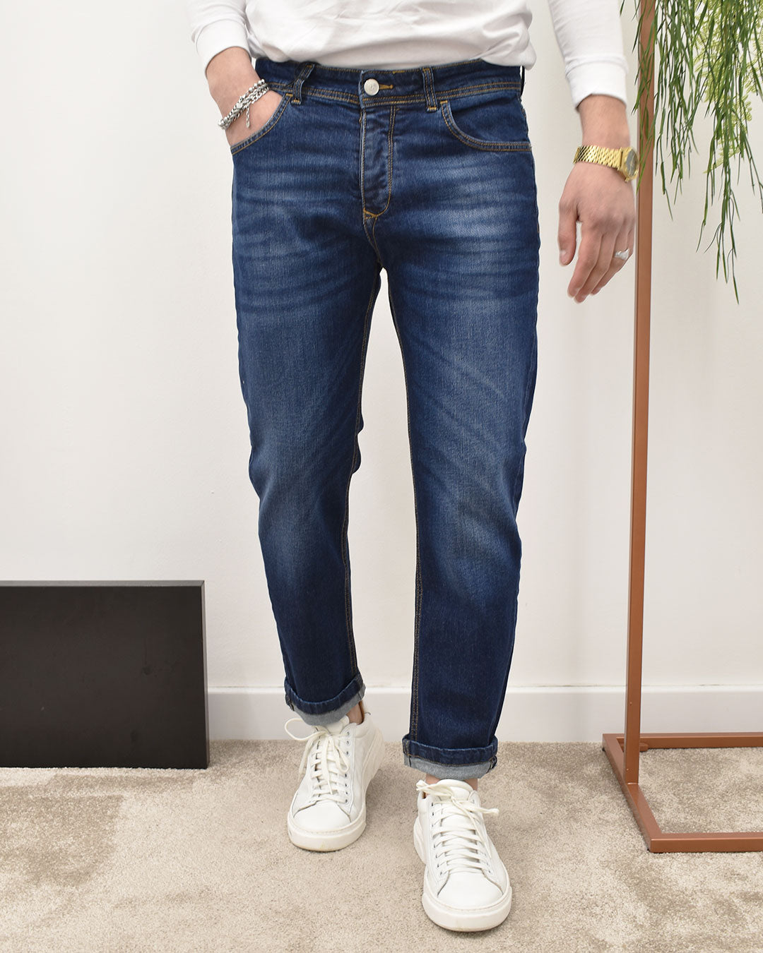 jeans carrot lav.scuro PATRICK E SON NEW SKY 02 LAV.02 MD