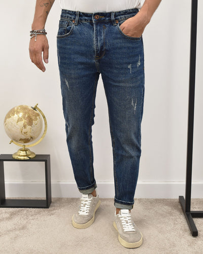 jeans carrot c/baffature lav.sc GIANNI LUPO GL6372Q