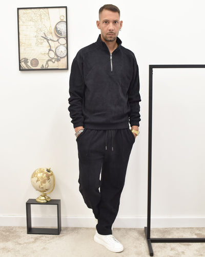 felpa zip collo lupetto GIANNI LUPO GL227SX